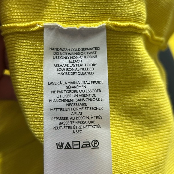 Anthropologie Maeve Bell Sleeve Yellow Mock Neck Sweater - Picture 7 of 11